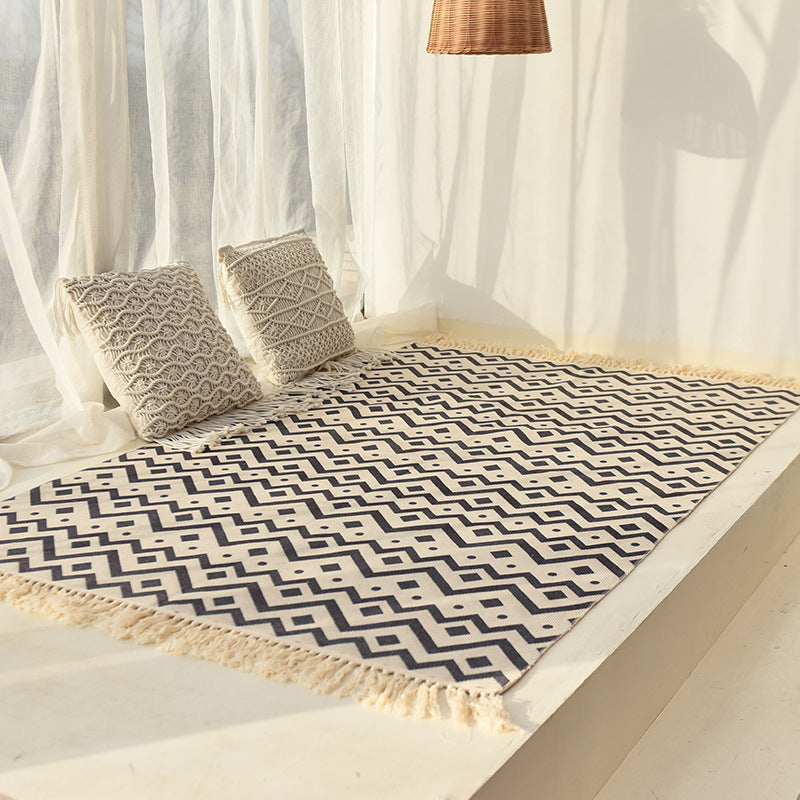 Tappeto cotone-lino nordico