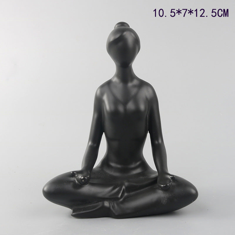 Scultura ragazza yoga