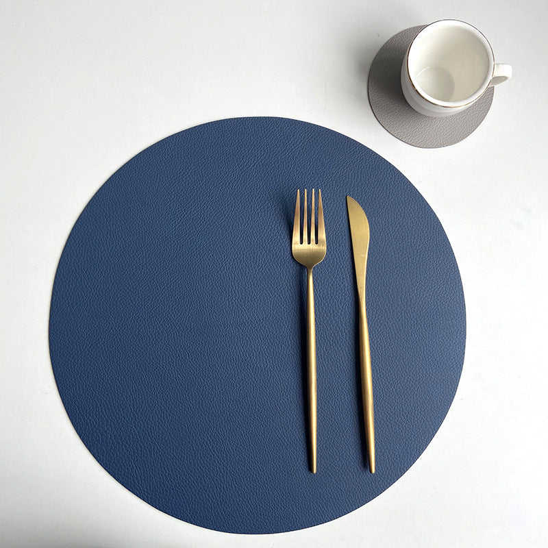 Set sottobicchieri in pelle