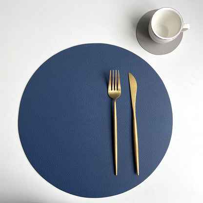 Set sottobicchieri in pelle