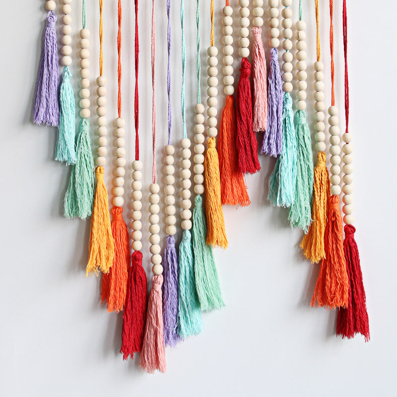 Arazzo Multicolore con Nappe