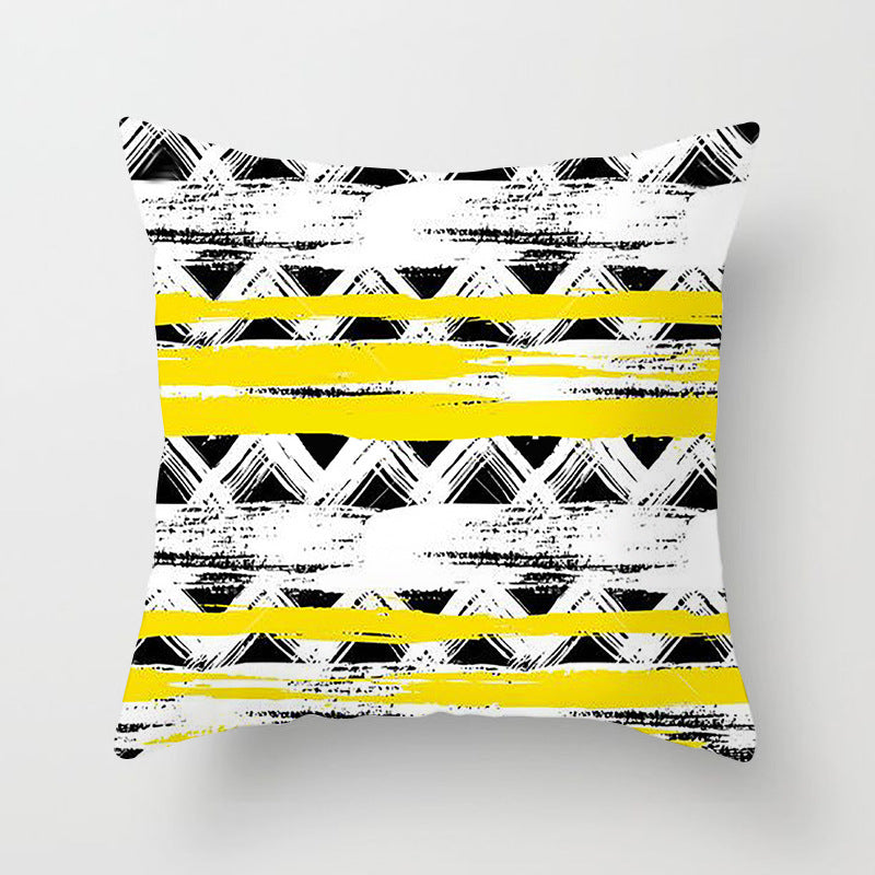Copricuscino giallo e nero