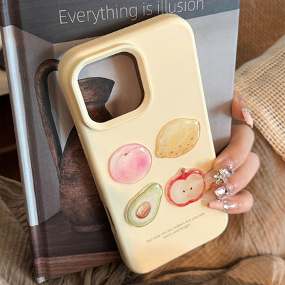 Custodia telefono frutta dipinta
