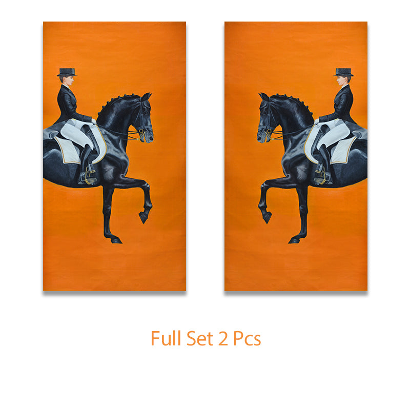 Quadro Cavallo Arancione