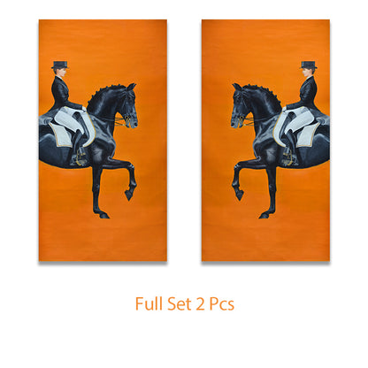 Quadro Cavallo Arancione