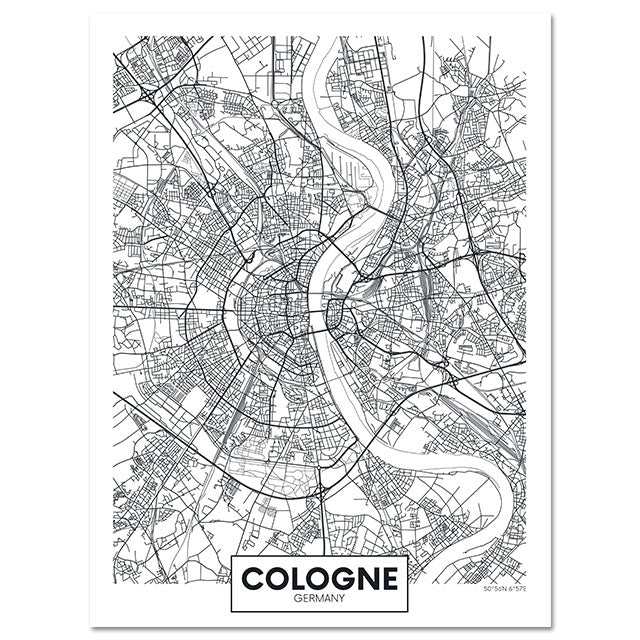 Tela Mappa Città