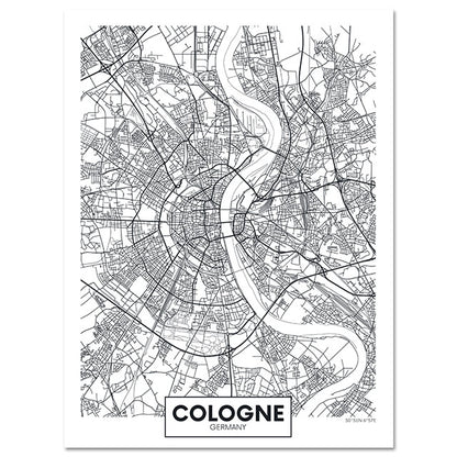 Tela Mappa Città