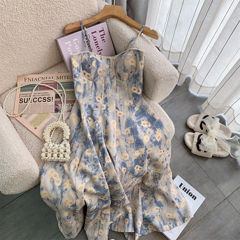 Vestito stampa fiori dipinti