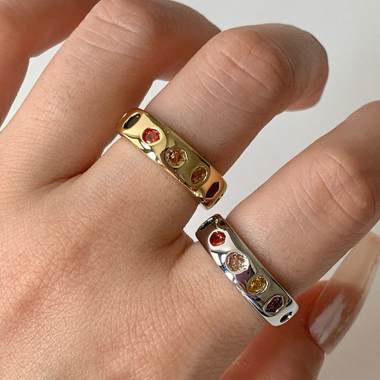 Anello Zircone Vintage