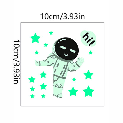 Adesivo murale Stella e astronauta