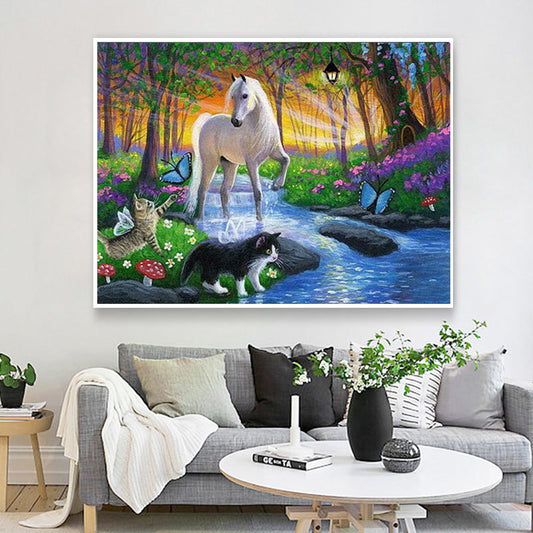Quadro su tela Panda in amaca