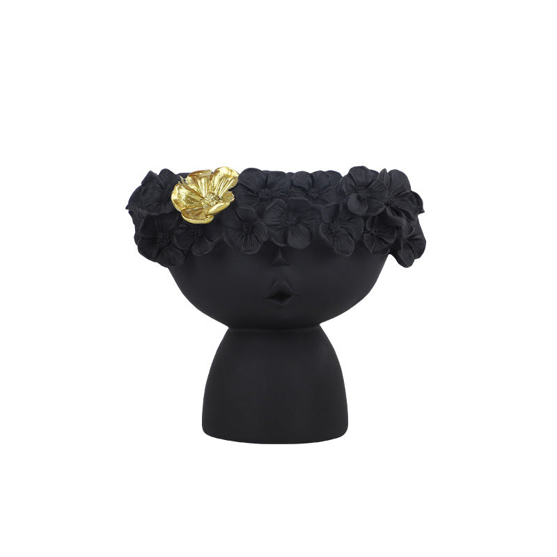 Ornamento resina in stile nordico
