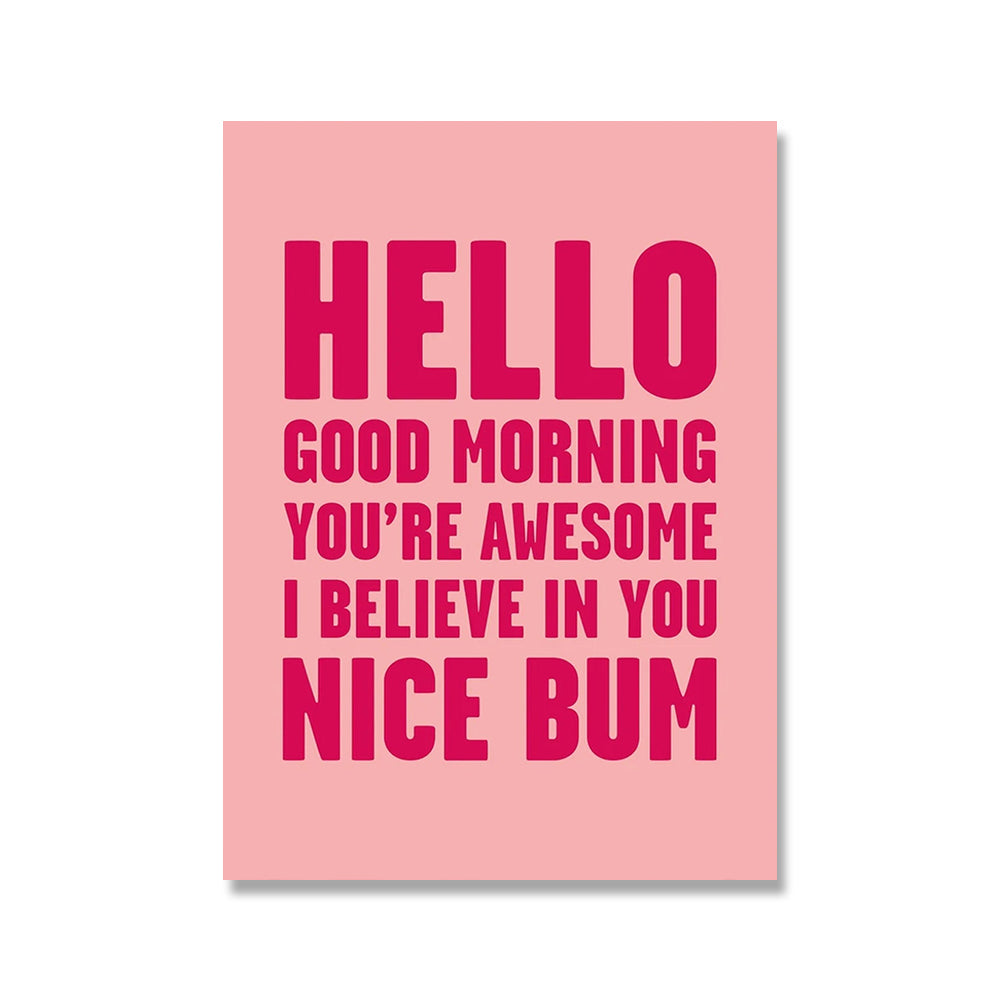 Poster ragazza con citazione
