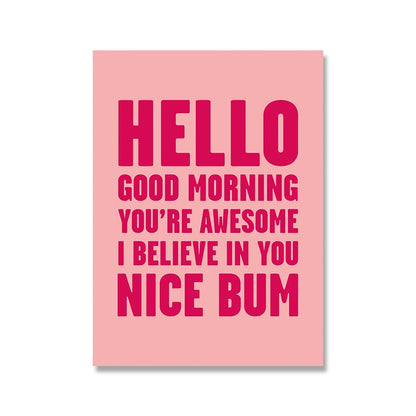 Poster ragazza con citazione