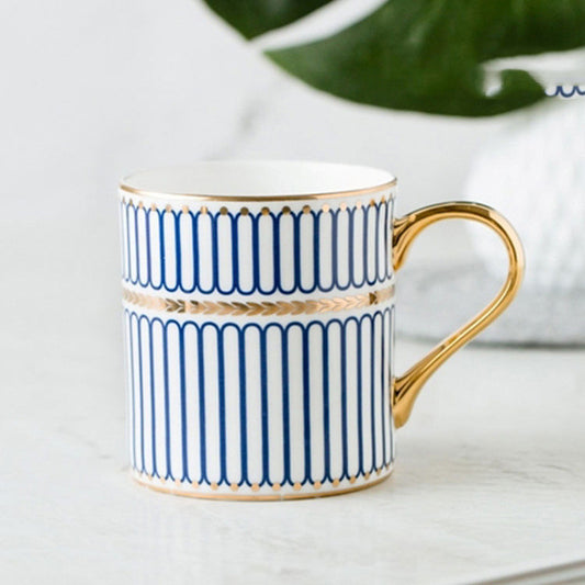 Tazza ceramica dipinta oro