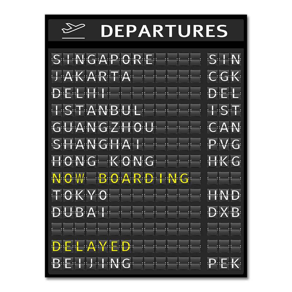 Quadro Tabellone aeroporto