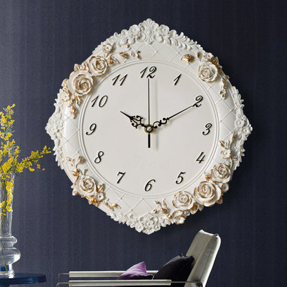 Orologio da parete Rose barocco