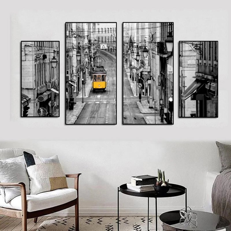 Quadro astratto urbano