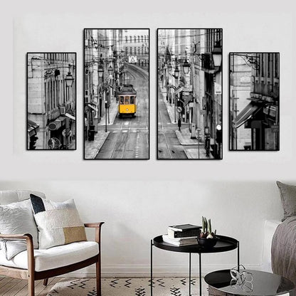 Quadro astratto urbano