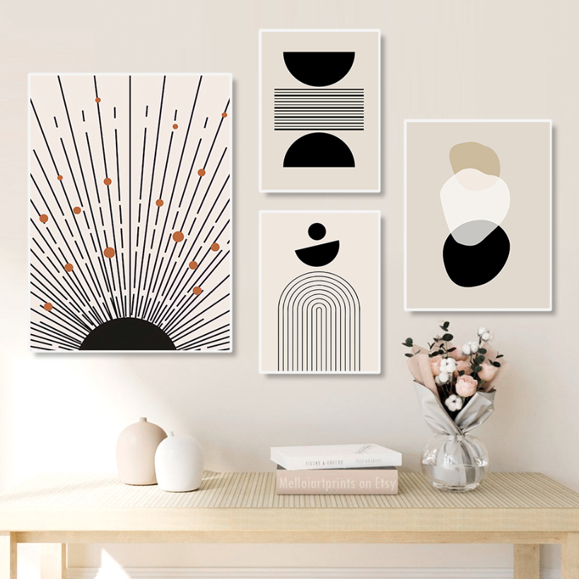 Poster boho astratto