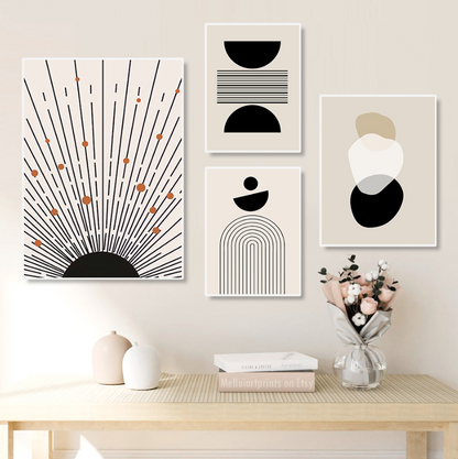 Poster boho astratto