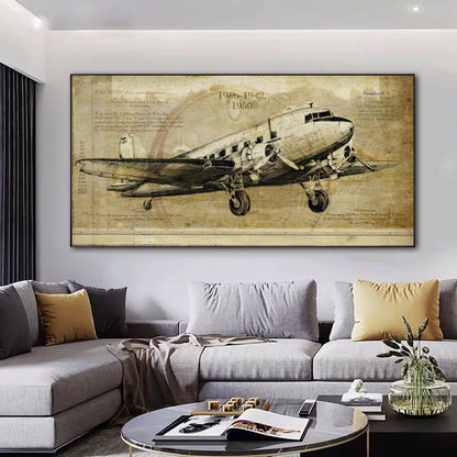 Poster aereo vintage