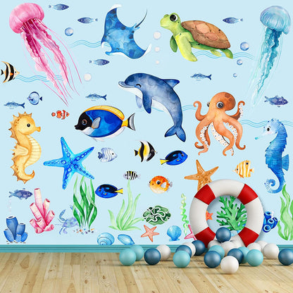 Poster Delfino cartoon estivo