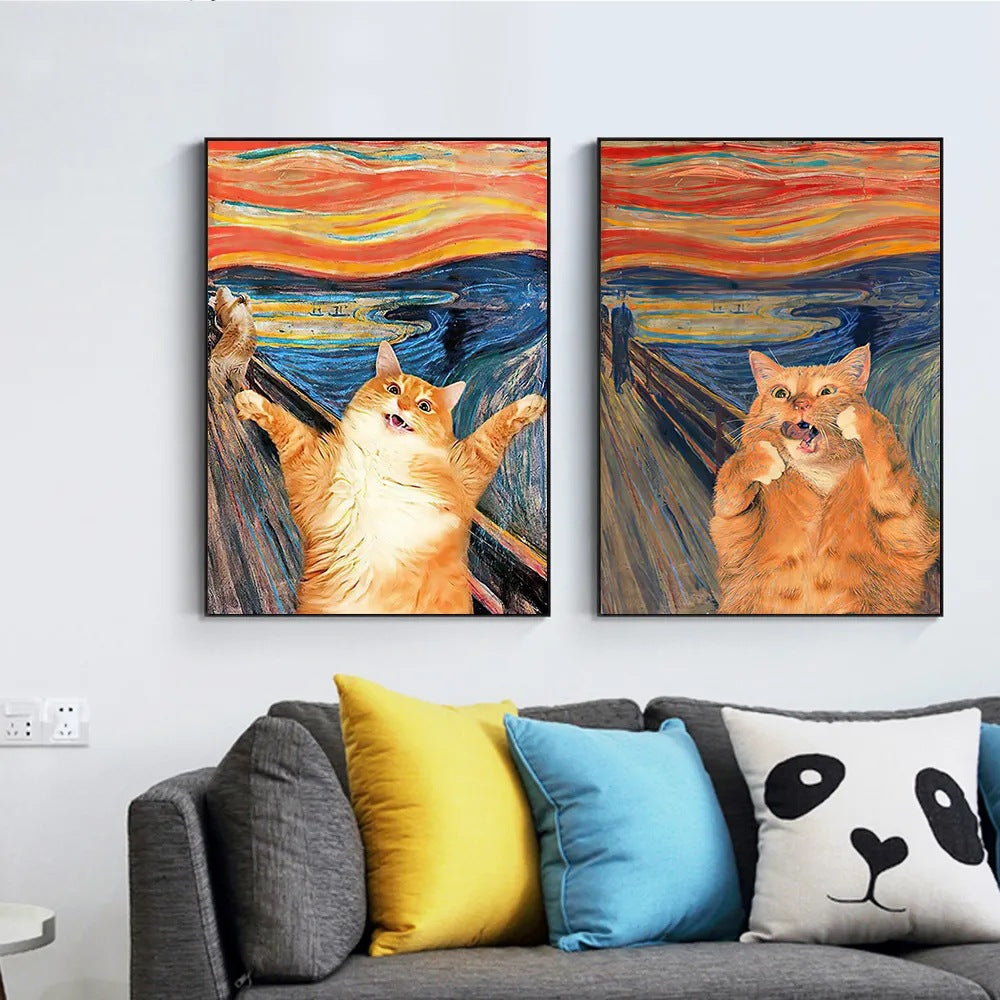 Quadro gatto nero