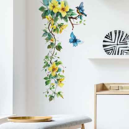 Adesivo murale fiori e rami