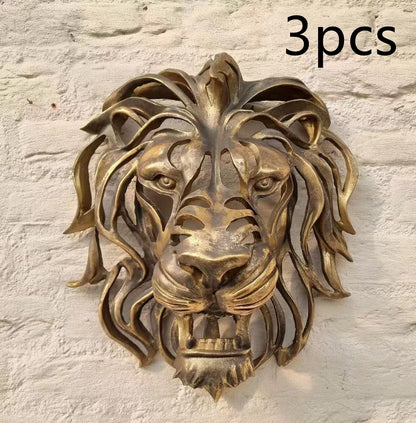 Scultura testa leone