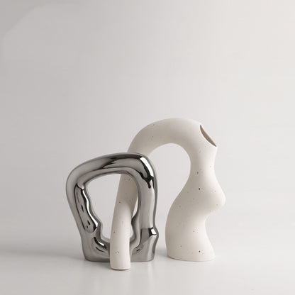 Vaso bianco ceramico
