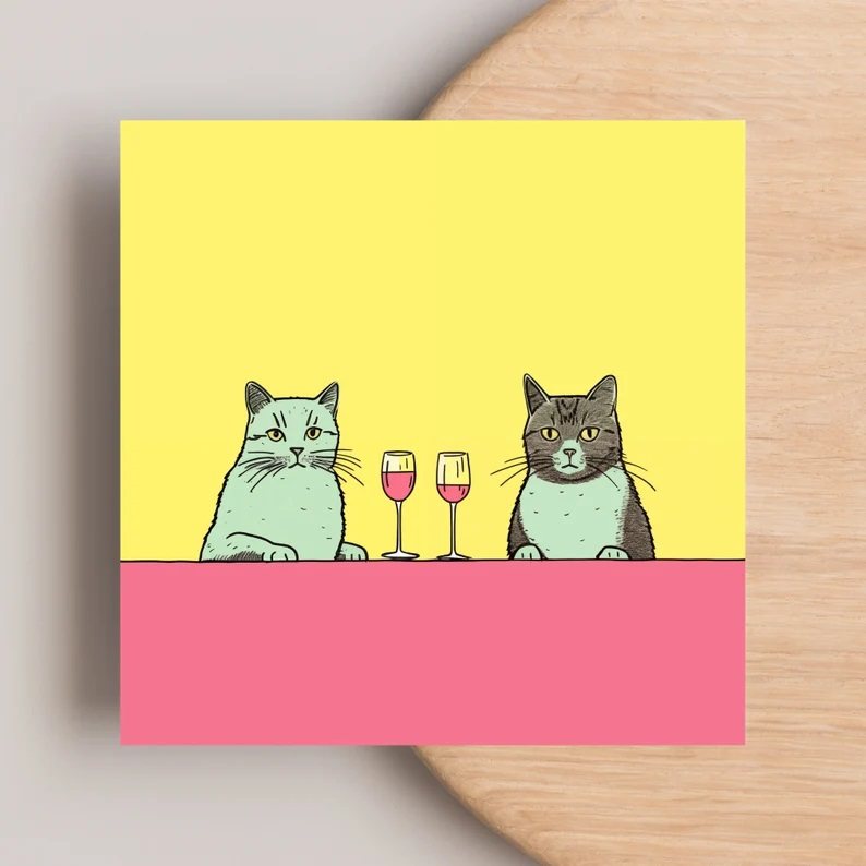 Quadro gatto retrò