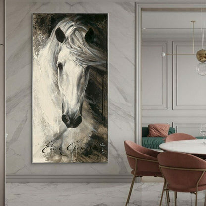 Quadro cavallo bianco