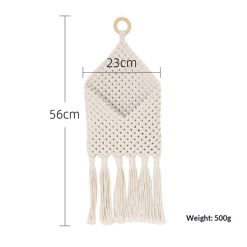 Arazzo bohemien cotone e corda