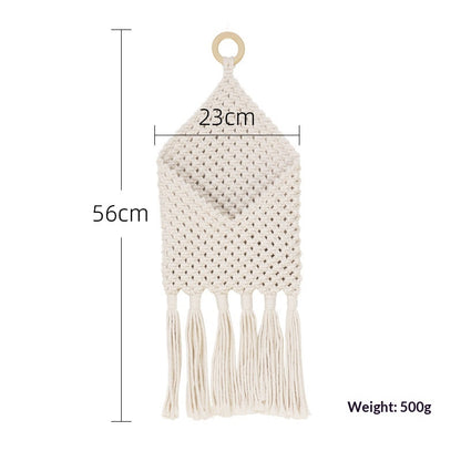 Arazzo bohemien cotone e corda