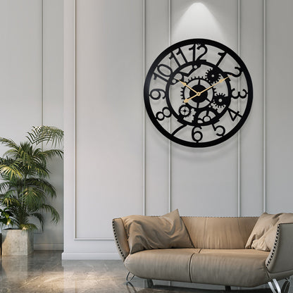 Orologio da parete Ingranaggi visibili industriale