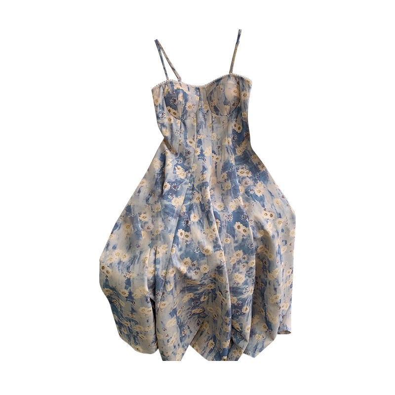 Vestito stampa fiori dipinti