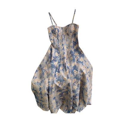 Vestito stampa fiori dipinti
