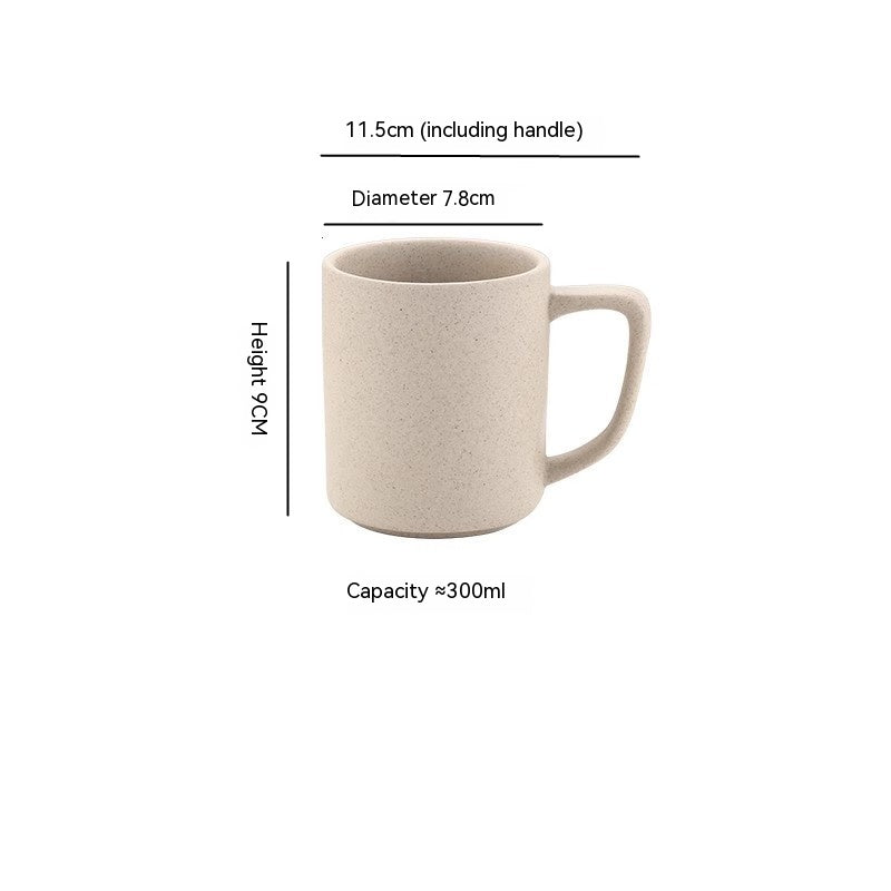 Tazza beige sabbiata cilindrica