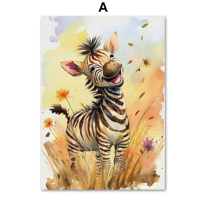 Quadro animali per cameretta