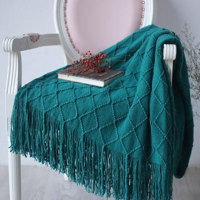 Coperta divano con losanghe