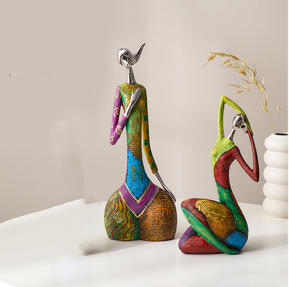Ornamento con figura yoga