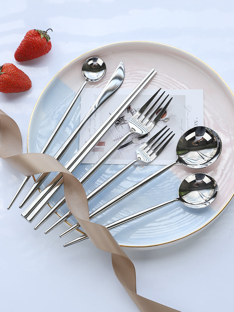 Set posate acciaio inox
