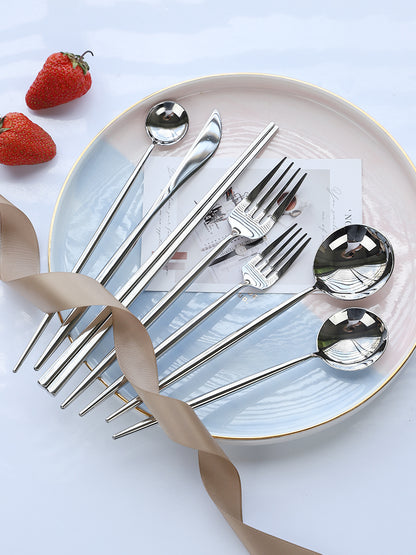 Set posate acciaio inox