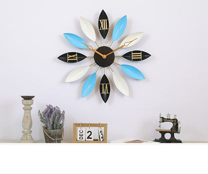 Orologio da parete Foglie dorate art déco