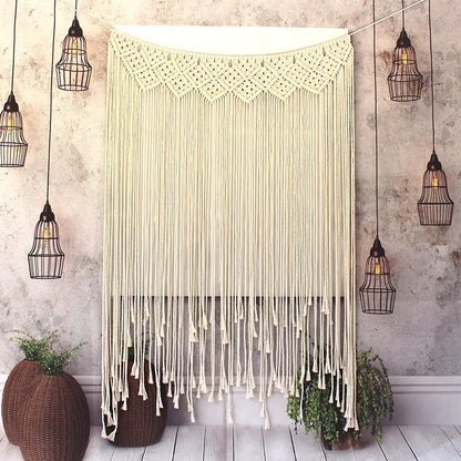 Tappeto boho tessuto