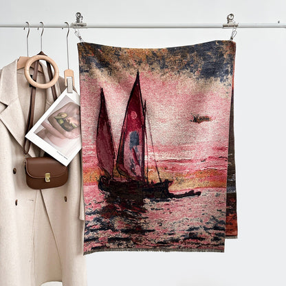 Scialle Inverno Dipinto Vela