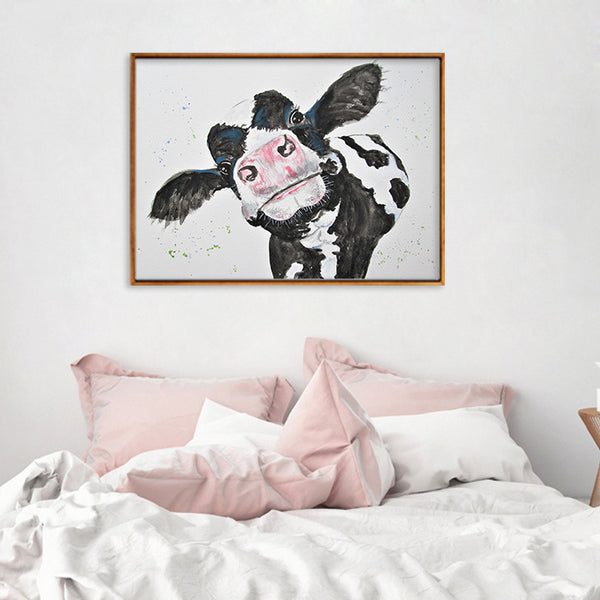 Quadro Bianco e Nero Mucca