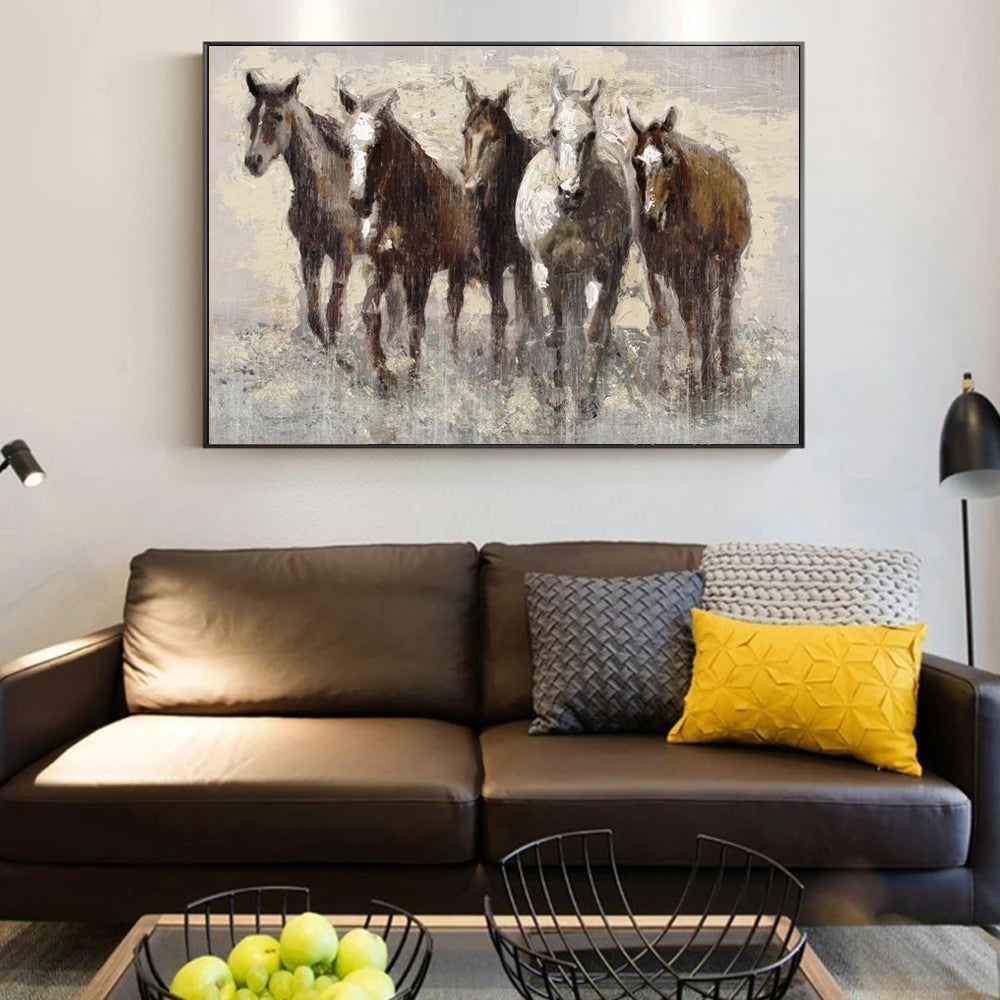 Quadro Cavallo astratto