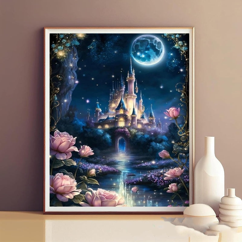 Quadro diamanti notte marina